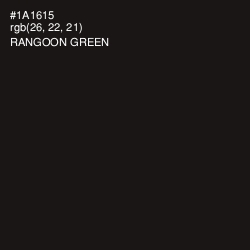 #1A1615 - Rangoon Green Color Image